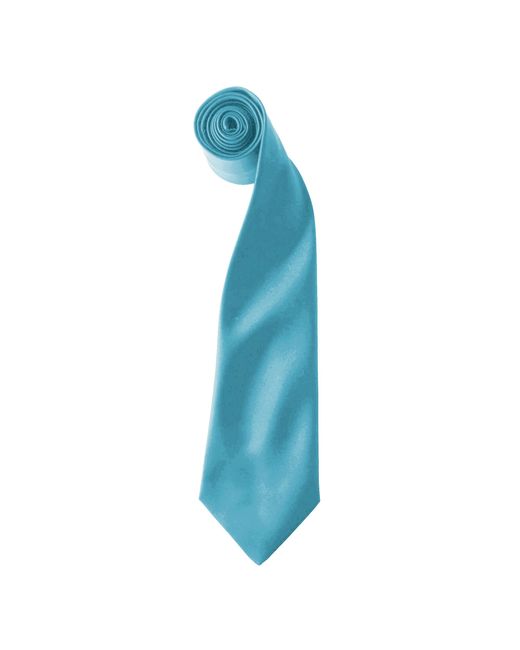 PREMIER Blue Colours Satin Clip Tie (Pack Of 2) for men