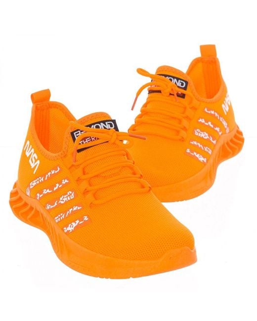 NASA Orange High-Top Lace-Up Style Sports Shoes Csk2042 for men