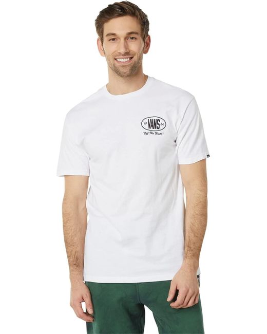 Vans White Team Player Checkerboard T Shirt for men