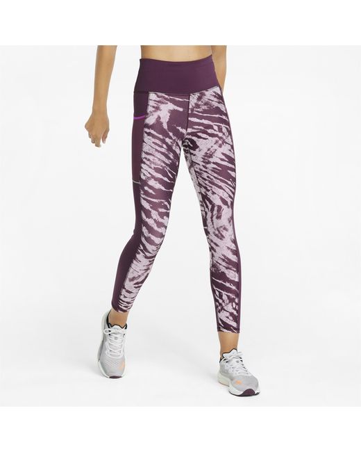 PUMA Legging Run 5k Graphic Hw 7/8 Tight W 12 in het Purple