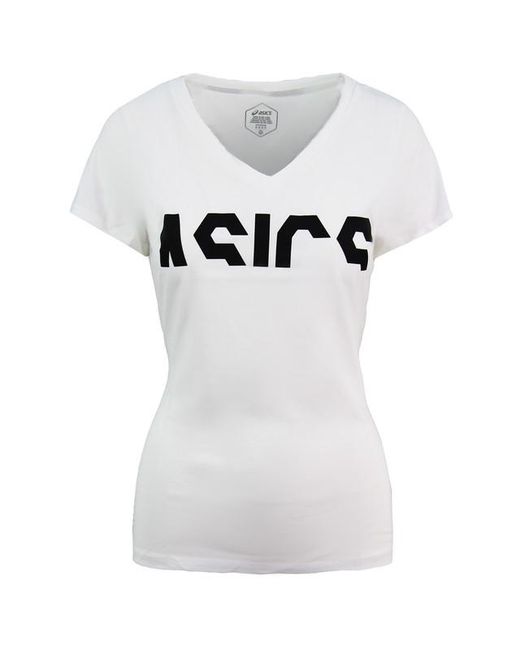Asics White Essentials Gpx T-Shirt Cotton