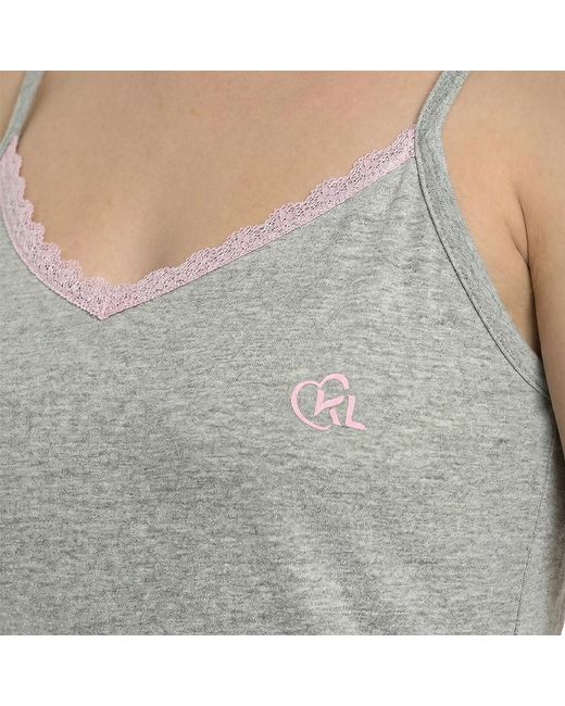Kisses&Love Gray Summer Nightgown With Thin Straps