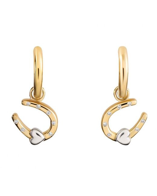 Orphelia Metallic 'Aurora' 925 Sterling Drop Earrings