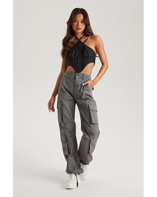 Urban Bliss Gray Combat Cargo Pants