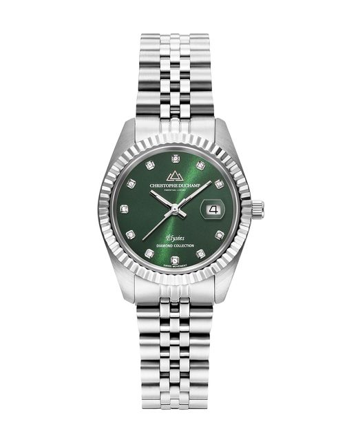 Christophe Duchamp Metallic Elysees Sunray Watch 33Mm