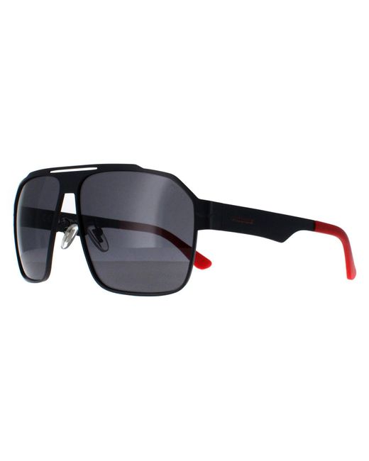 Police Black Aviator Matte Dark Smoke Polarized Spll08M Summit 1 for men