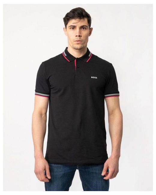 Boss Black Boss Paul Short Sleeve Polo Shirt With Contrast Tipping for men