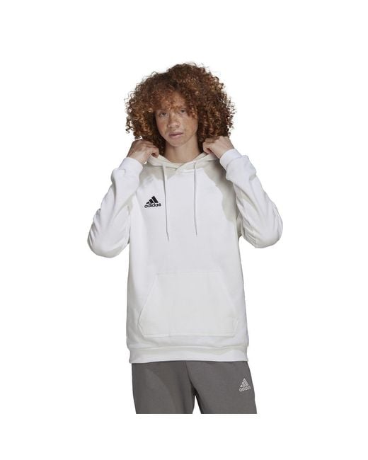 Adidas White Ent22 Hoody for men