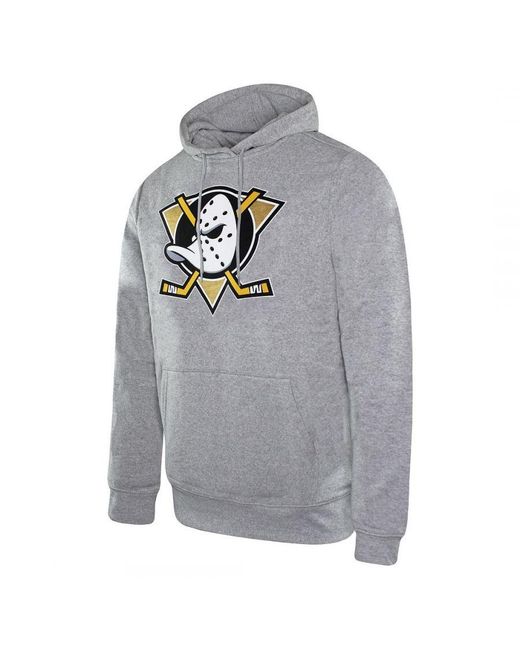 Fanatics Gray Nhl Anaheim Ducks Hoodie for men