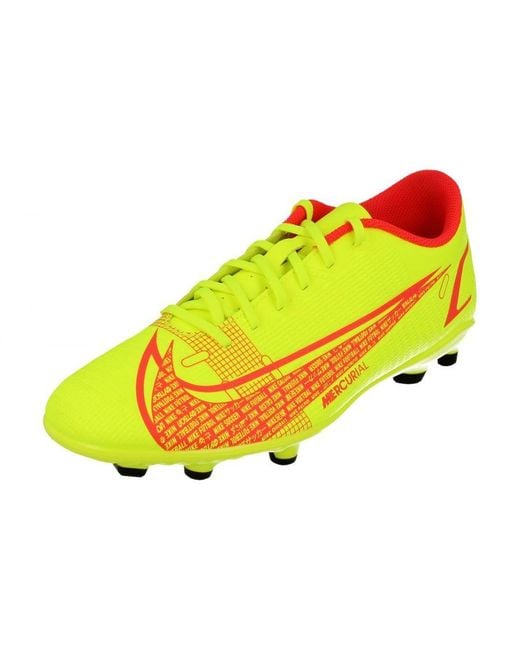 Nike Yellow Vapor 14 Club Fg/Mg Football Boots for men
