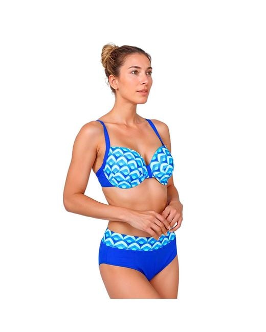 Teleno Blue Bikini With Cup And Underwire Tegb1053C