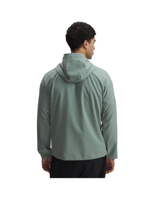 Under Armour Green Hooded Windbreaker for men