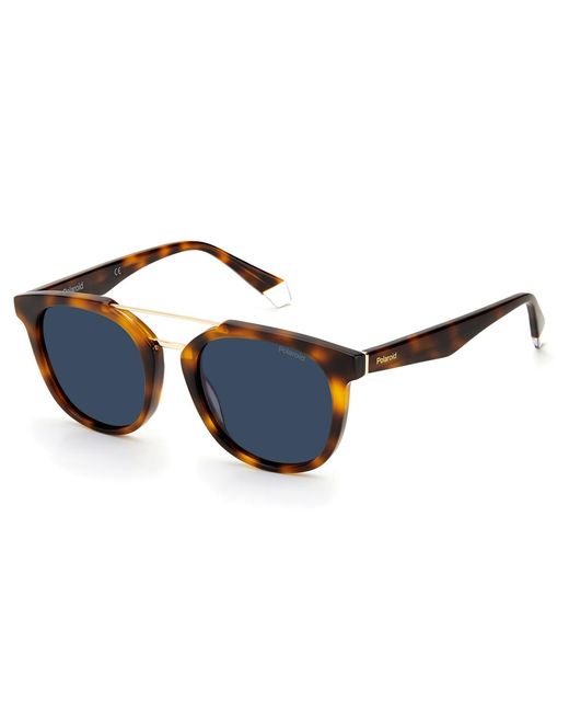 Polaroid Blue Pld2113Sx Round Acetate Sunglasses For for men