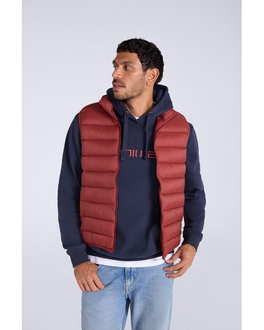 Mountain Warehouse Red 'Light Cosi' Padded Gilet Water Resistant Layering Jacket Polyamide for men