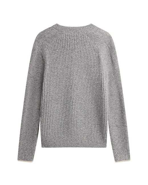 Ted Baker Gray Alman Ribbed Button Cardigan for men