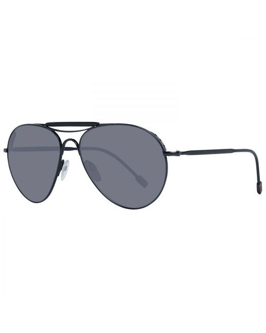 Zegna Blue Aviator Sunglasses for men