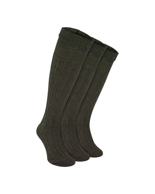 Sock Snob Green 3 Pack Wool Kilt Socks for men