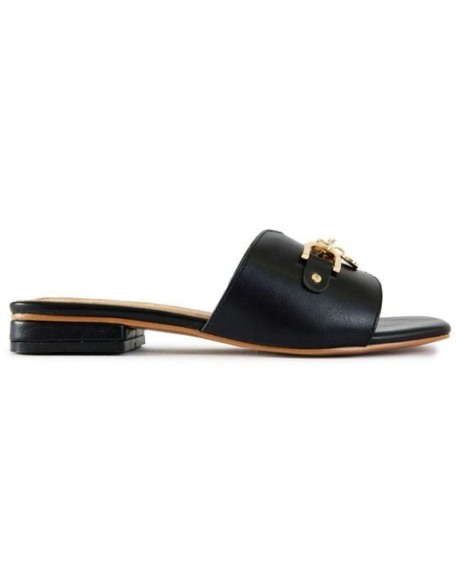 V.Gan Black Vegan Aji Slide Sandals
