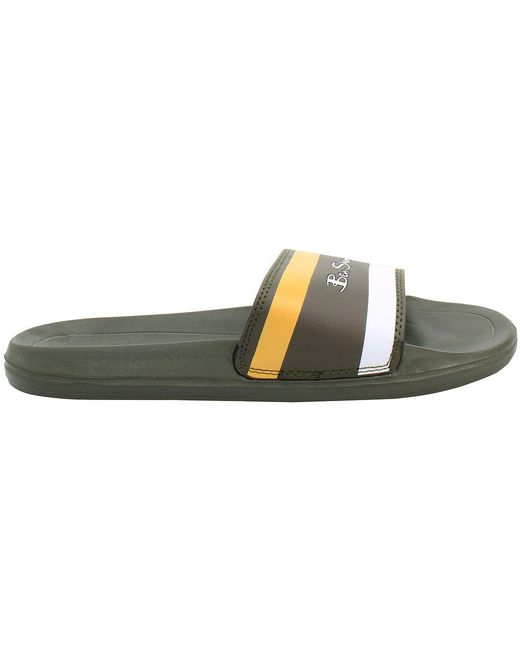Ben Sherman Green Sidney Flip-Flops for men