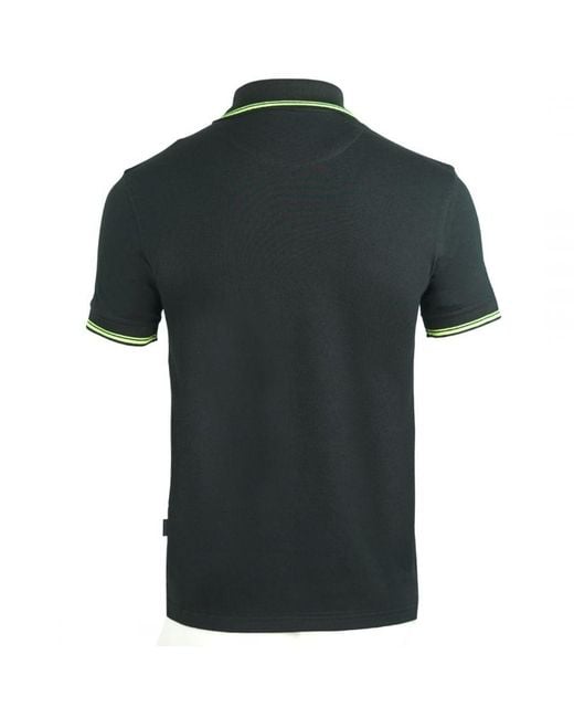 Aquascutum Black Aldis Crest Polo Shirt Cotton for men