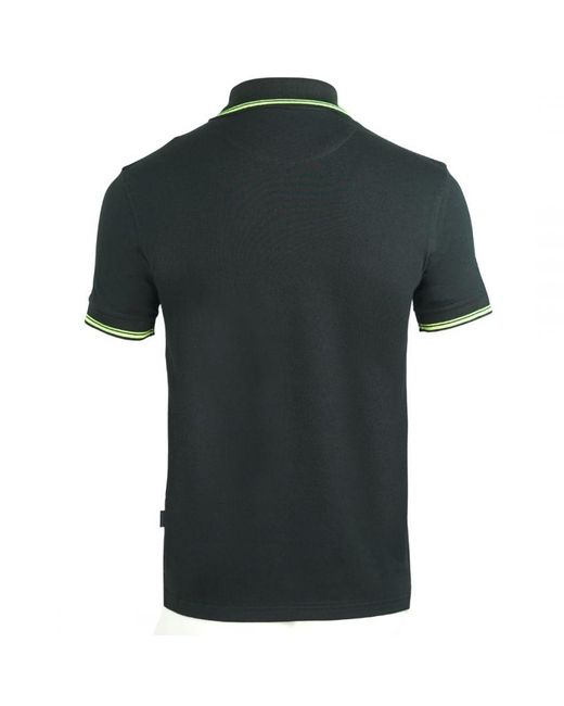Aquascutum Black Aldis Crest Polo Shirt Cotton for men
