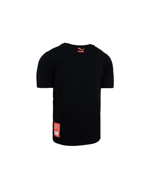 PUMA Black X Pantone Tee Crew Neck Short Sleeve Casual Top 579690 01 Cotton