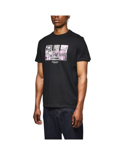 Weekend Offender Black T Shirt Vision Graphic Short Sleeve Crew Neck New Top for men