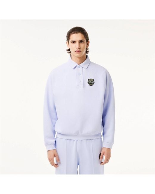 Lacoste Blue Polo Neck Sweatshirt for men