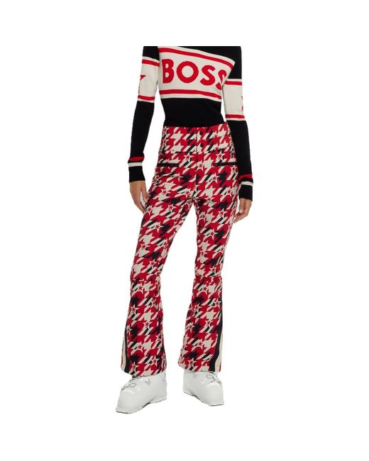 Boss Houndstooth Flared Ski Salopette