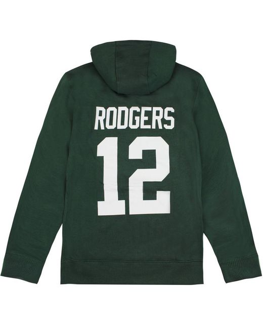 Fanatics Green Bay Packers Aaron Rodgers Hoodie Cotton for men