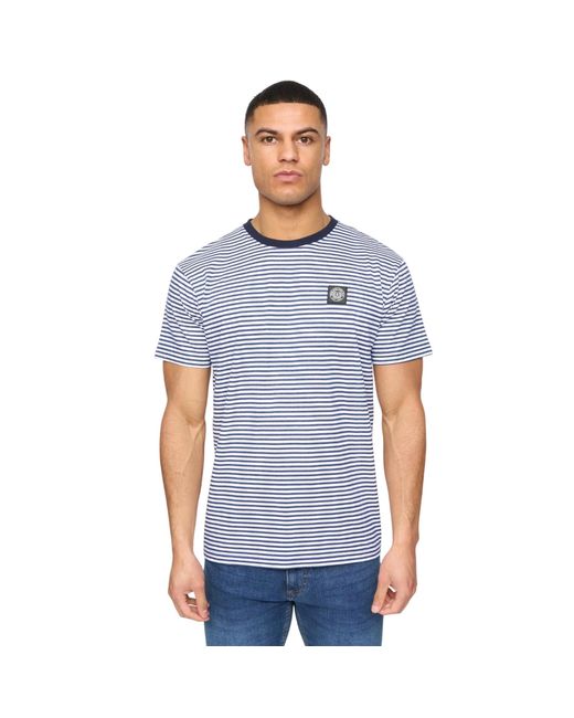 Henleys Blue Henbrett T-Shirt (Off) Cotton for men