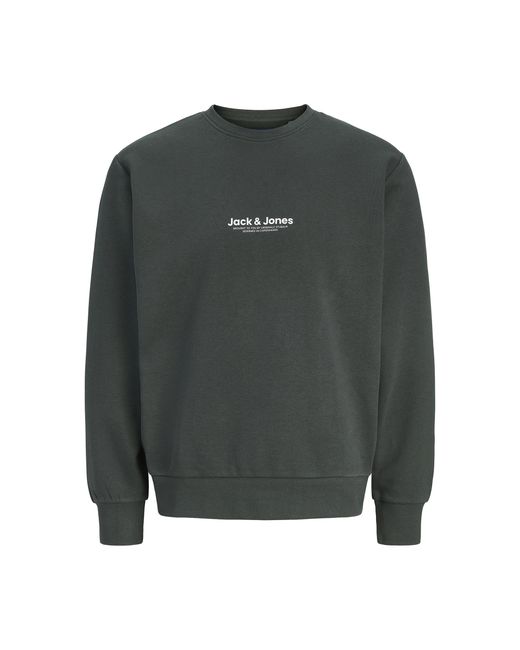 Jack & Jones Green Sweaters Vesterbro Sweat Crew Neck for men