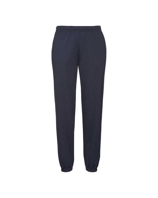 Fruit Of The Loom Blue Premium 70/30 Elasticated Jog Pants Jogging Bottoms (Deep) for men
