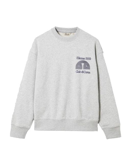 Ellesse Gray Club Di Corsa Sweatshirt (Light) for men