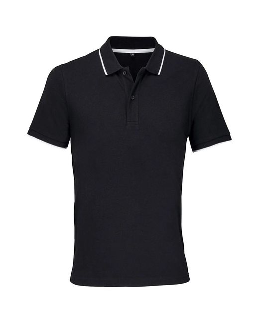 Sol's Black Adult Palermo Polo Shirt