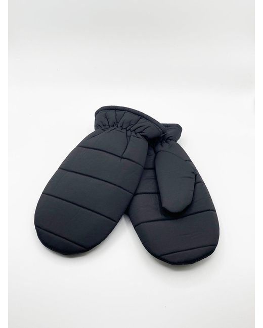 SVNX Blue Quilted Mittens for men