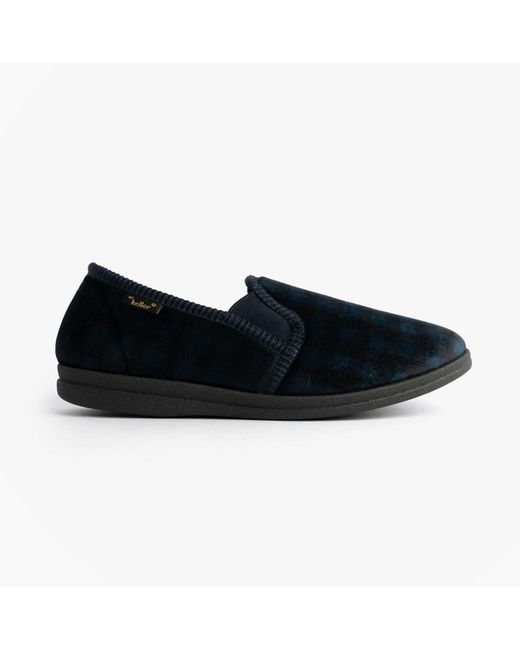 Dr Keller Black Darren Guss Slippers Textile for men