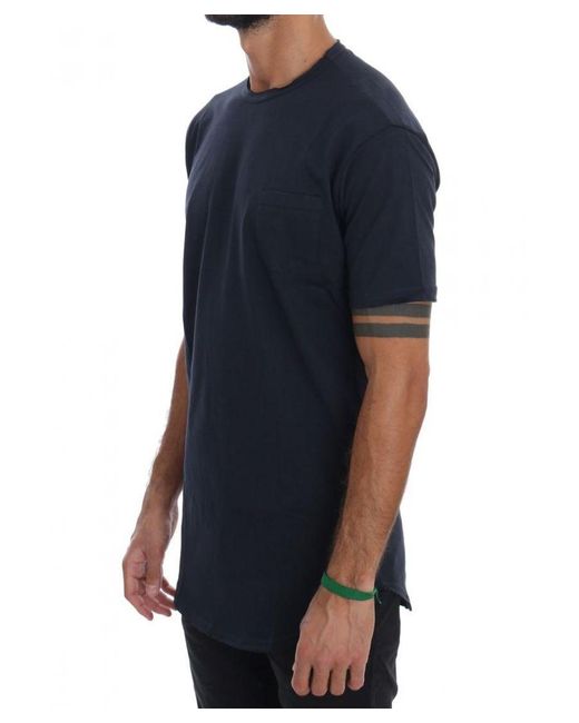 Daniele Alessandrini Blue Cotton Crewneck T-Shirt for men