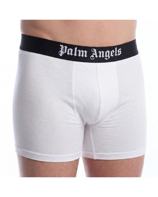 Palm Angels White Fitted Boxer Shorts Pmuh001F22Fab0010101 for men