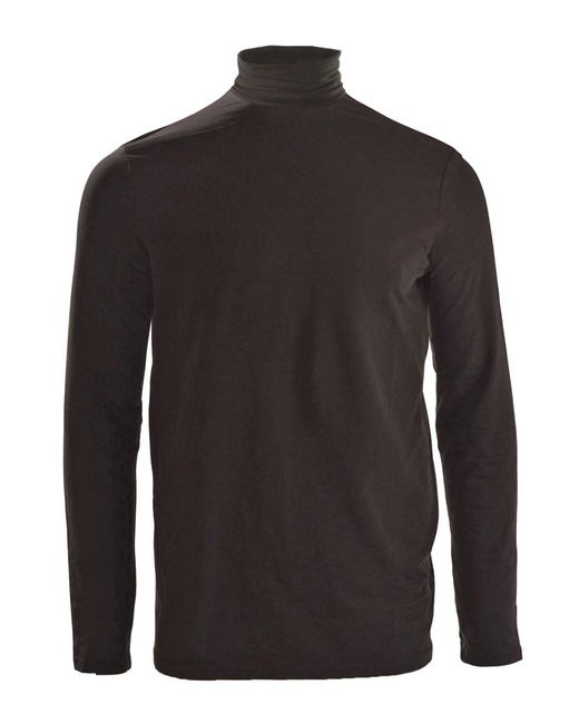 Weekday Black Cotton Turtleneck Top for men
