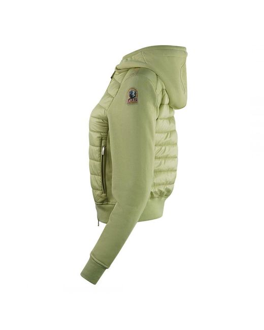 Parajumpers Caelie Tisane Green Hooded Padded Jacket