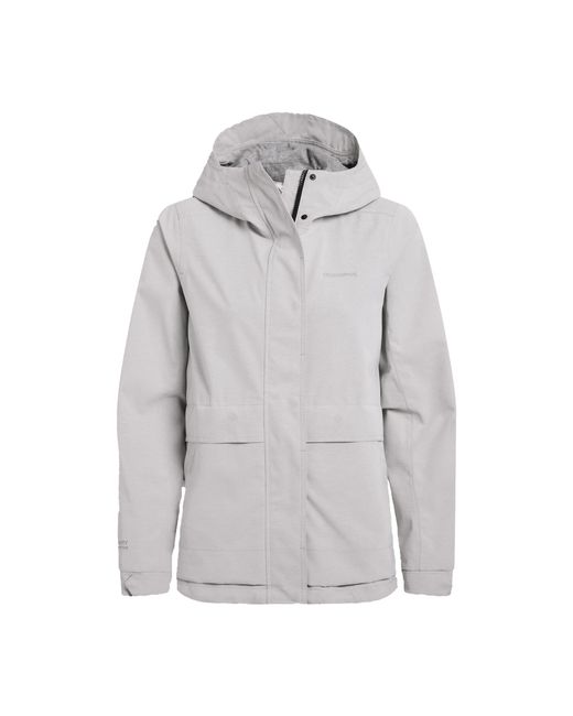 Craghoppers Gray Ladies Maryam Waterproof Jacket (Oyster)