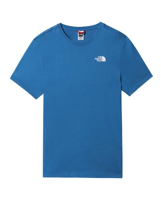 The North Face Blue Short Sleeve Redbox Celebration T-Shirt, Banff Cotton for men