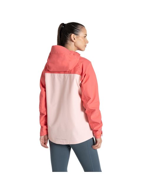 Craghoppers Red Ladies Vanth Waterproof Jacket (Deep/ Peach)