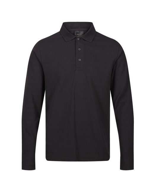 Regatta Blue Pro Long-Sleeved Polo Shirt (Seal) for men