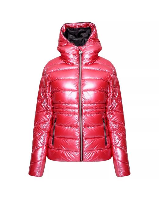 Dare 2b Red Ladies Reputable Ii Metallic Puffer Jacket (Earth Rose)