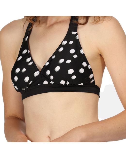 Regatta Black Flavia Adjustable Halter Neck Bikini Top