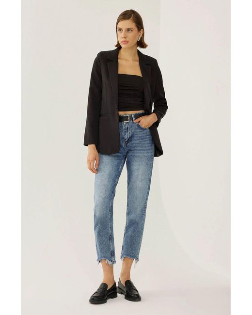 Hiccup Blue High Waist Mom Fit Jeans