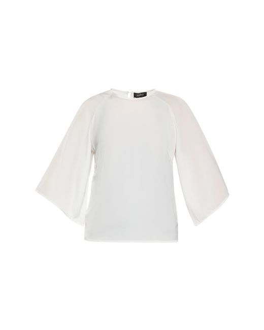 Usha Blouse Wolwit in het White