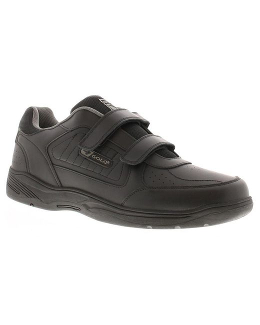 Gola Black Trainers Belmont Touch Fastening Wide Fit Xl Imitation Leather for men